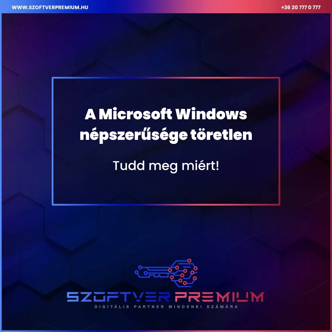 A Microsoft Windows népszerűsége töretlen